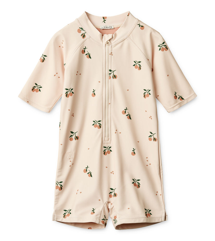 Liewood Baby Sunsuit Km Max Printed Sea Peach-Sea Shell
