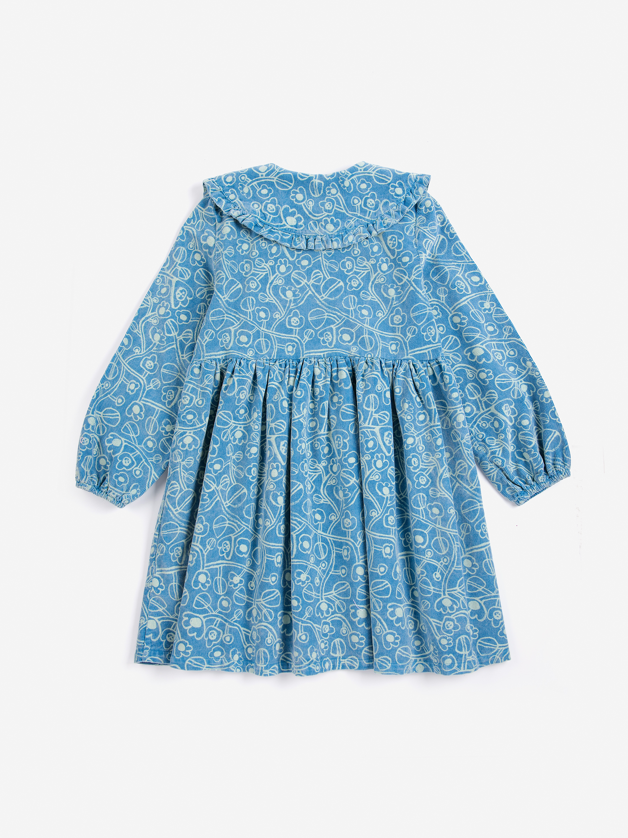 Bobo Choses Kids Kleed Corduroy Sketchy Flowers All Over