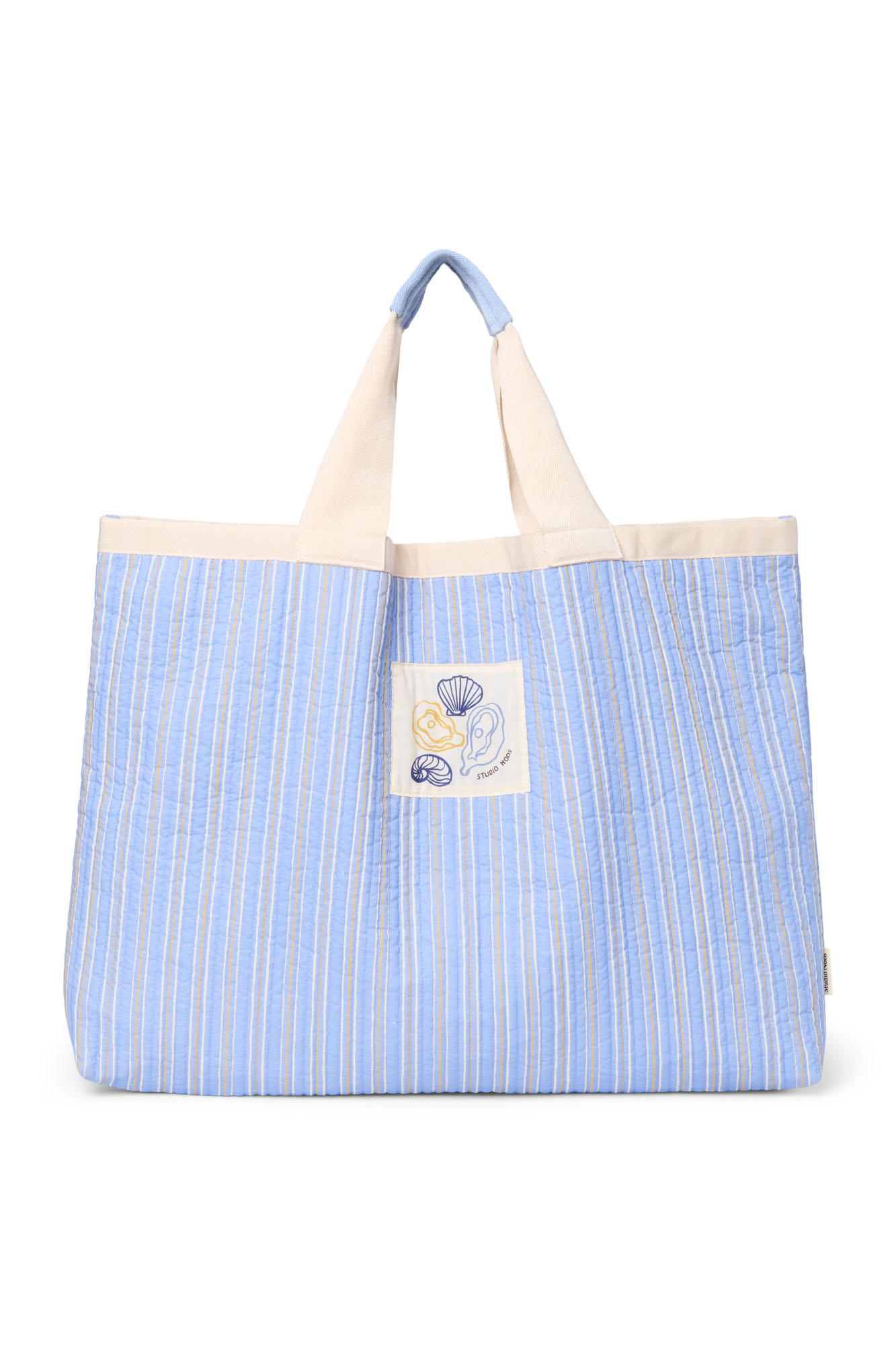 Studio Noos Strandtas Serenity Cotton Gestreept Blauw 70x46 cm
