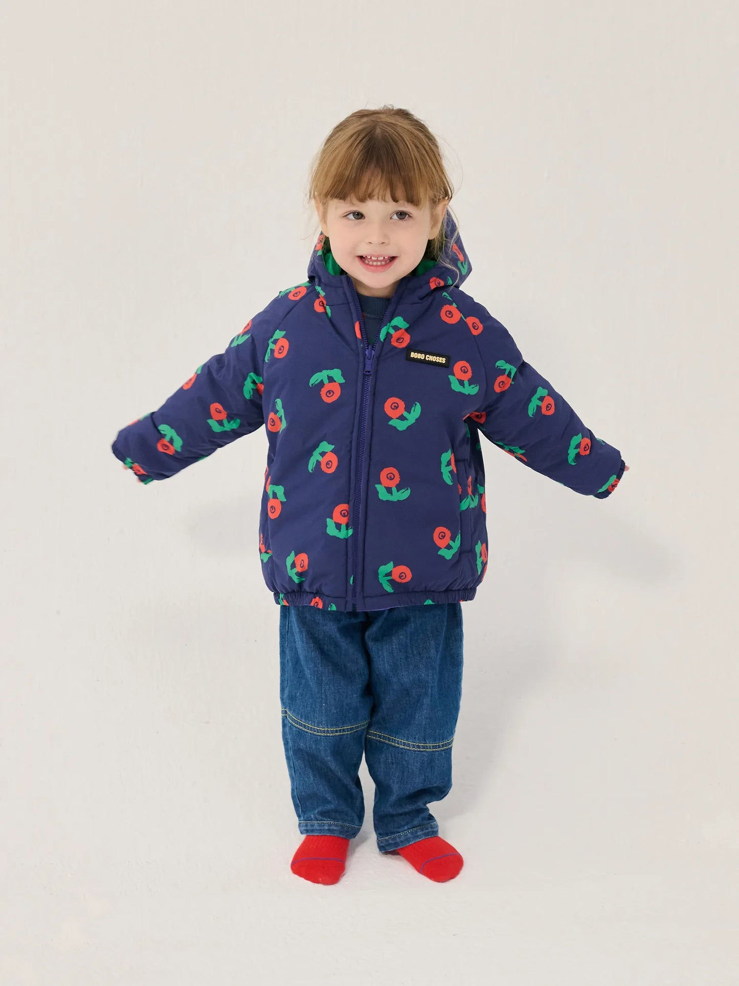 Bobo Choses Baby Regenjas Reversible Stamp Bloom All Over