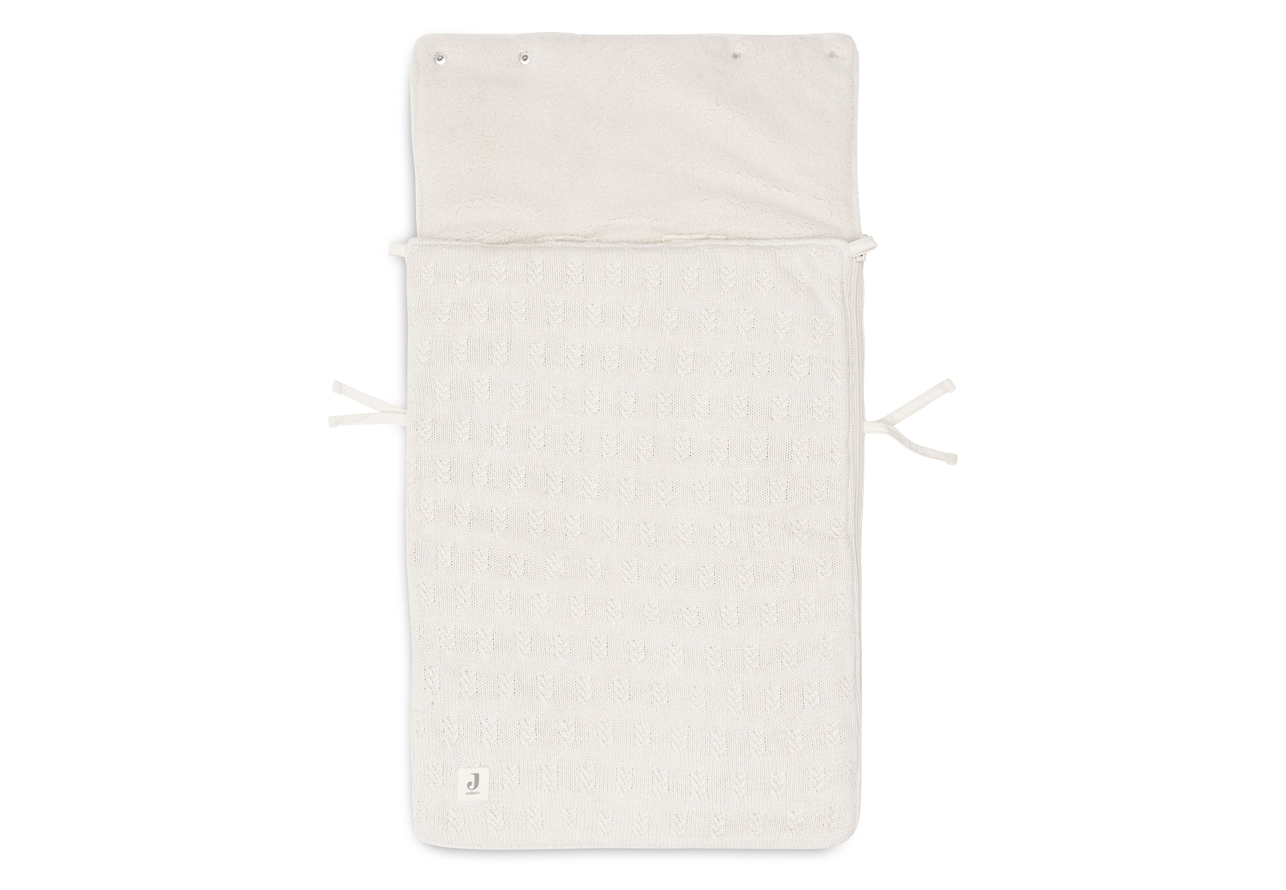 Jollein Voetenzak Groep 0+ 3-5 Punts Grain Knit Oatmeal