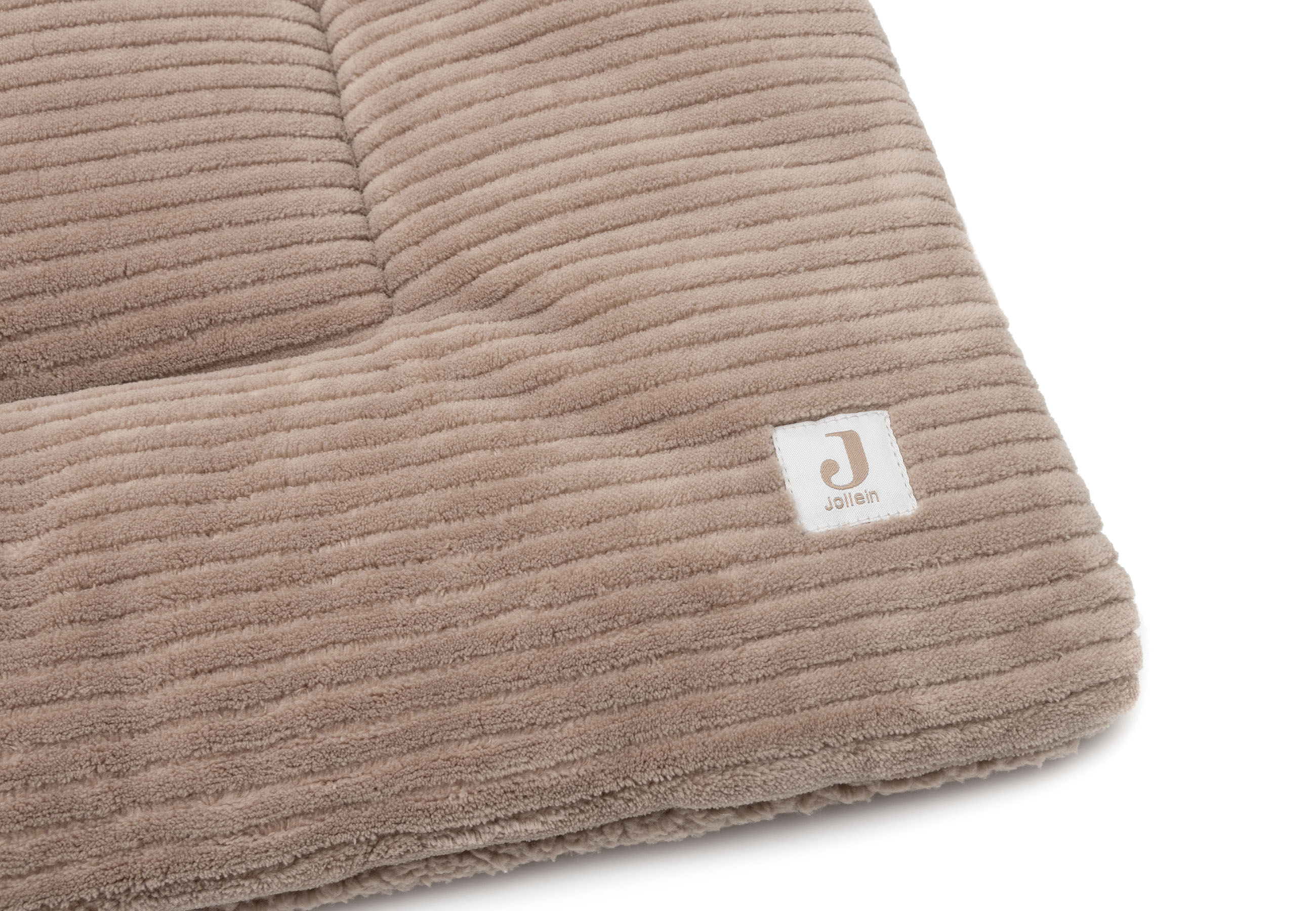 Jollein Parkligger Cloudy Rib Milky Coffee 95x75 cm
