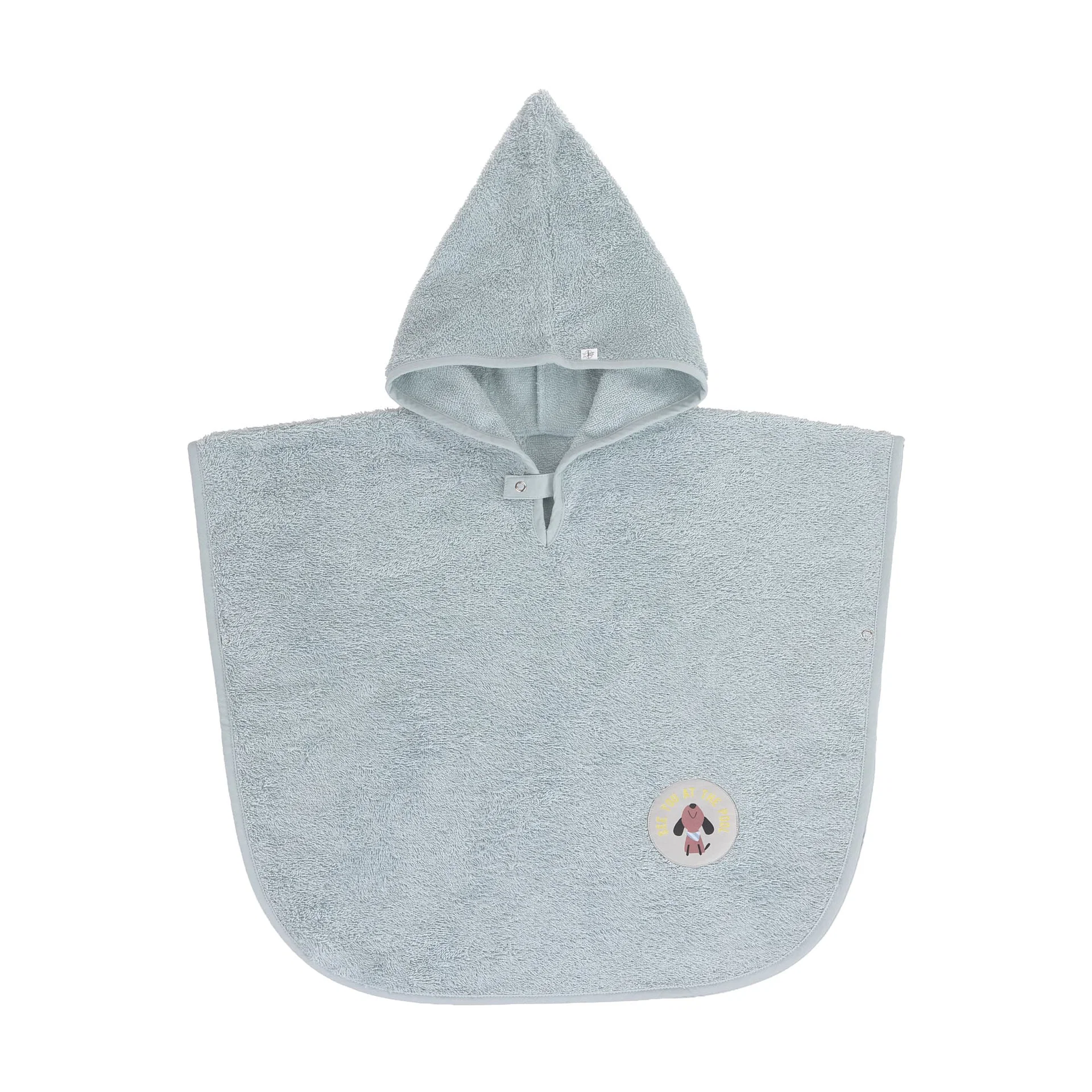Lässig Poncho Terry Illusion Blue