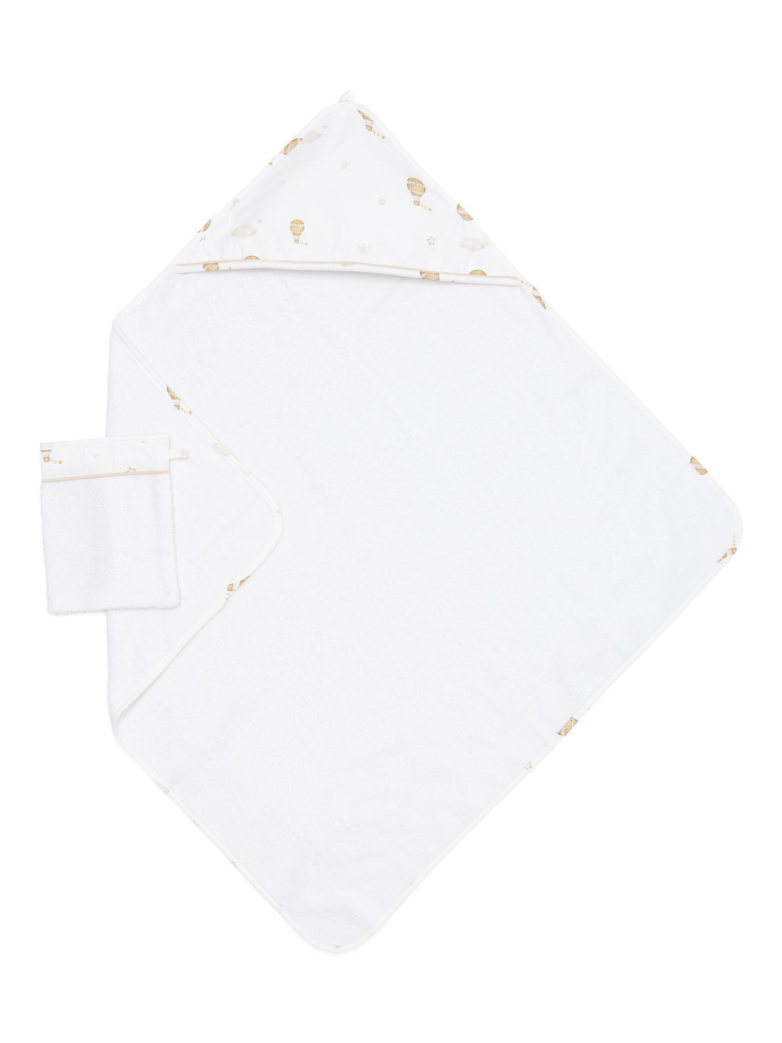 Poetree Badcape met Washandje Little Voyager