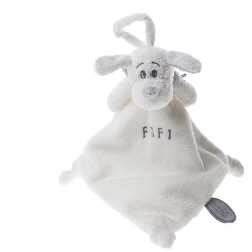 Dimpel Fopspeendoekje Fifi Hond Wit 15 cm