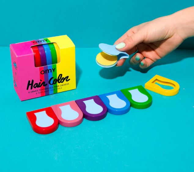 Omy Hair Color Chalk - 6 stuks assorti