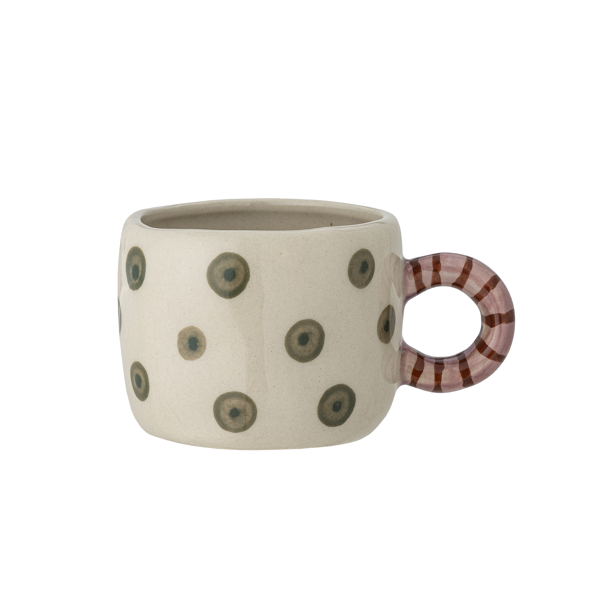 Bloomingville Koffietas Nini Wit-Groen 6.5x5 cm