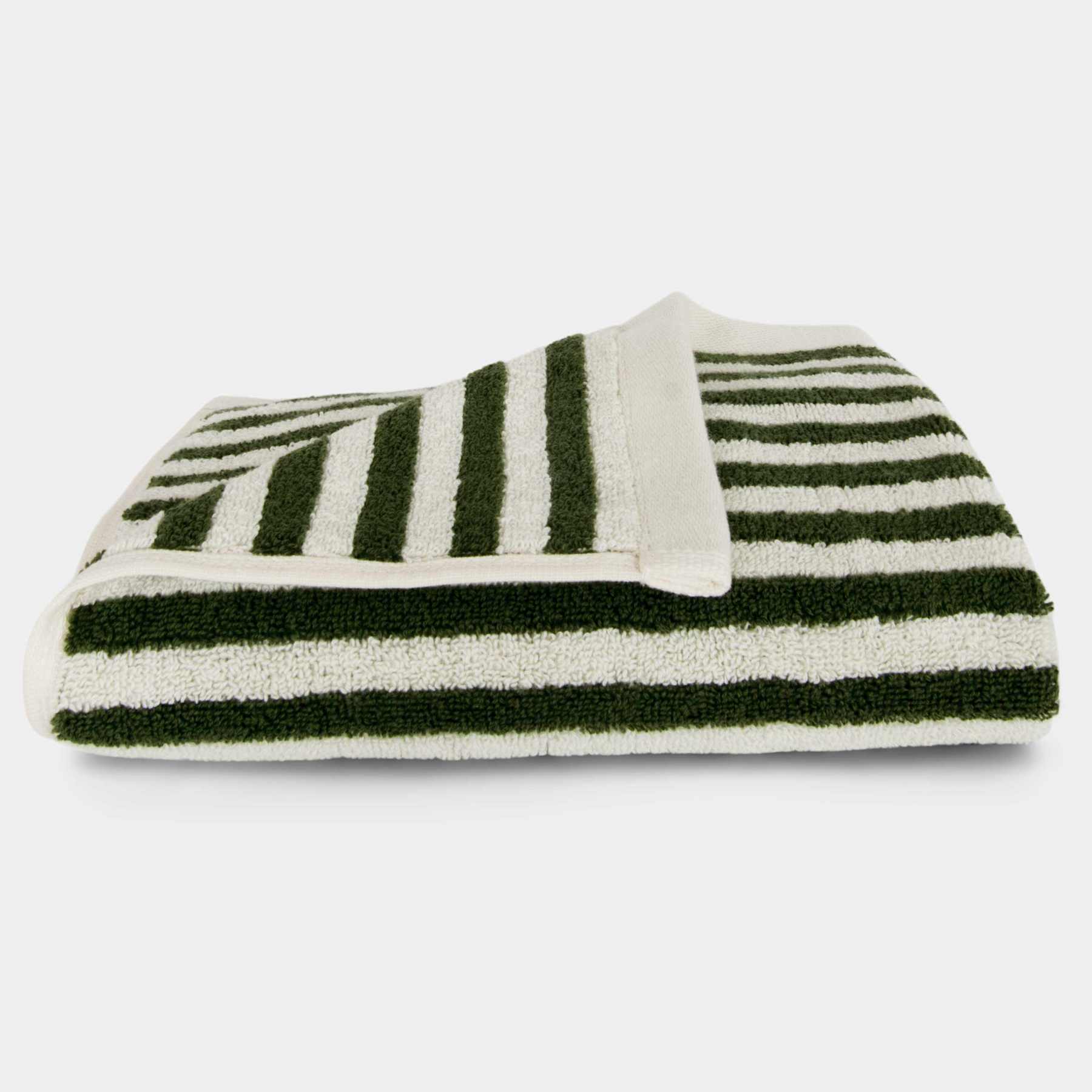 Homehagen Handdoek Alpine Moss Pinstripe 45x65 cm