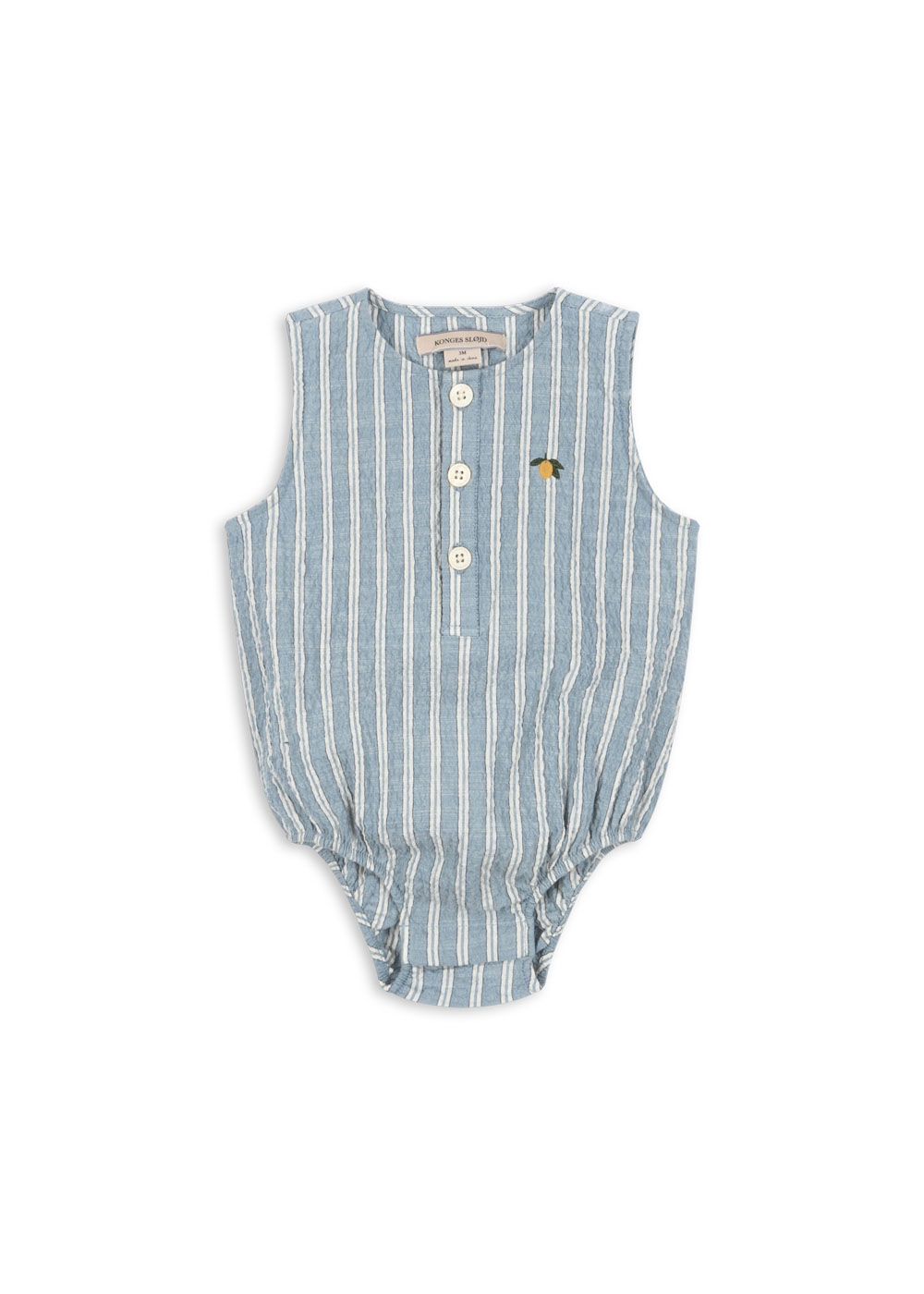 Konges Slojd Baby Romper Elliot Gots Trio Blue Stripe