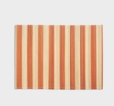 Klevering Placemat Bay Stripes Orange 47x34 cm - Bamboo