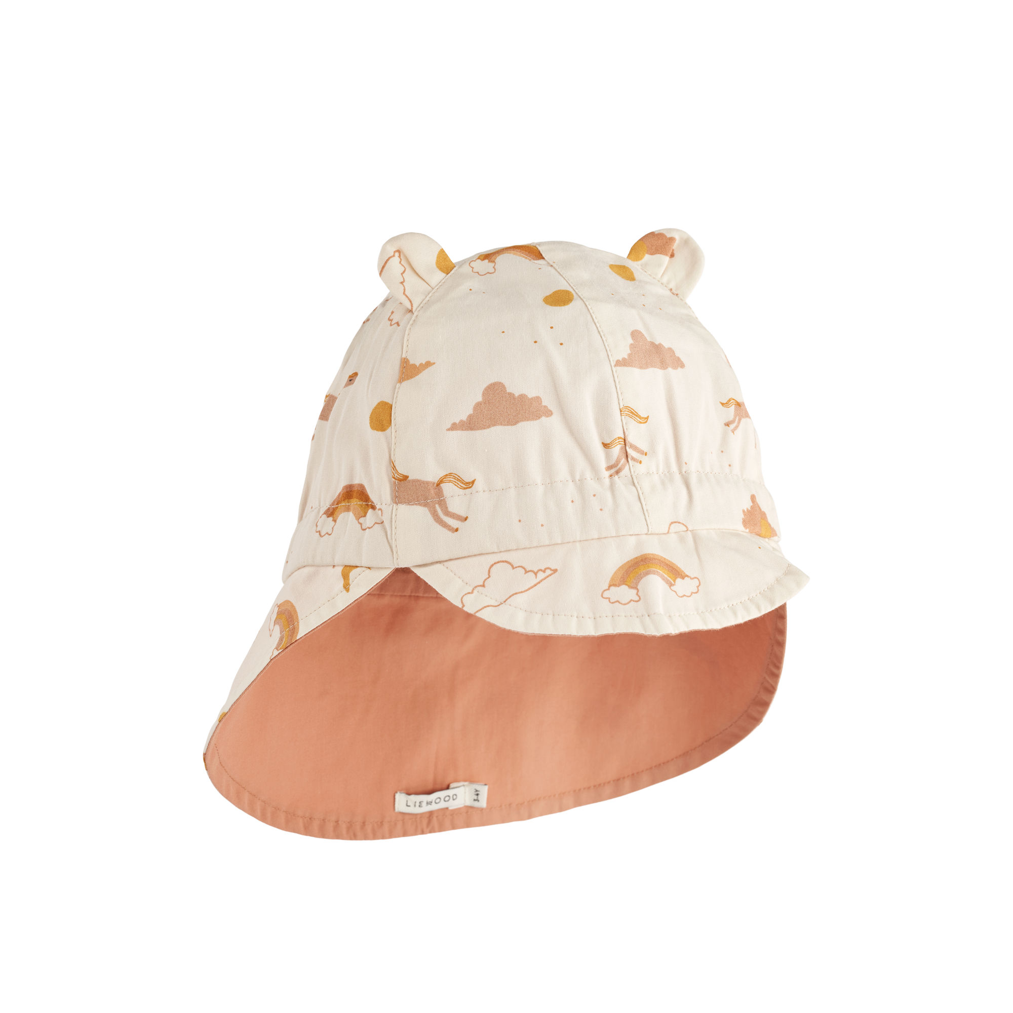 Liewood Zonnehoedje Gorm Reversible Dream Ecru - 0 maand