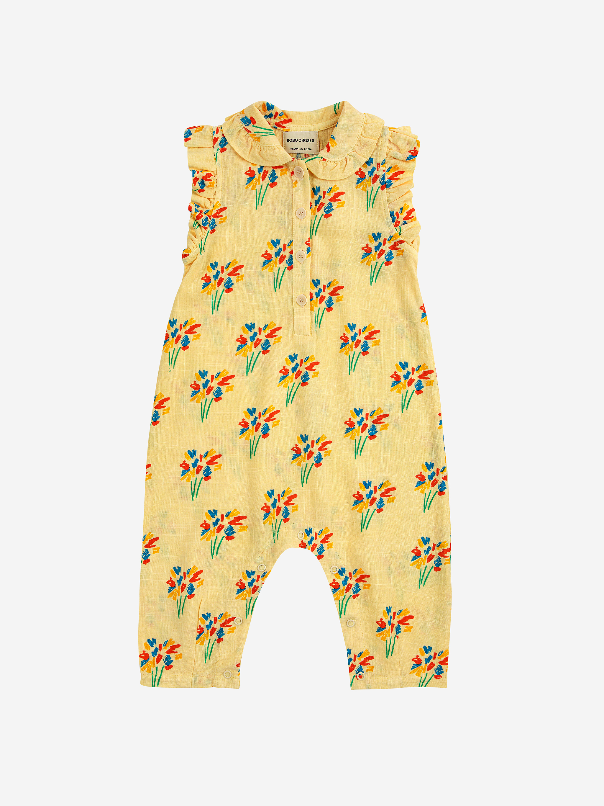 Bobo Choses / baby woven overall / fireworks all over
