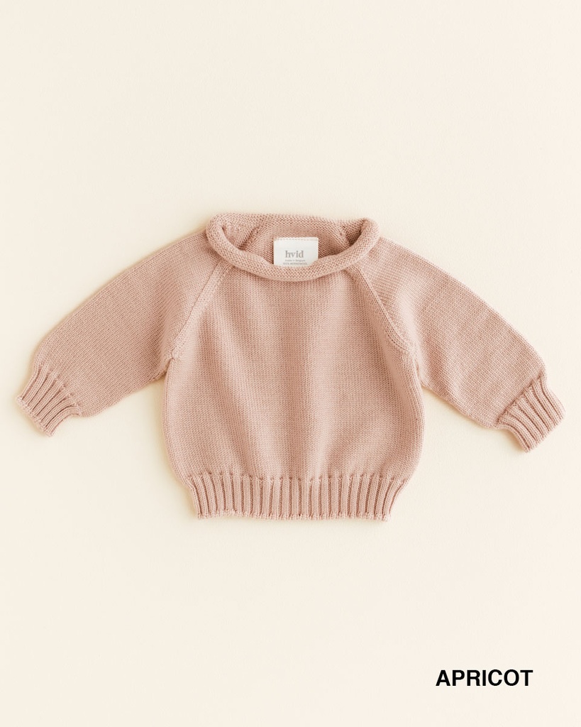 Hvid Baby Sweater Georgette Apricot