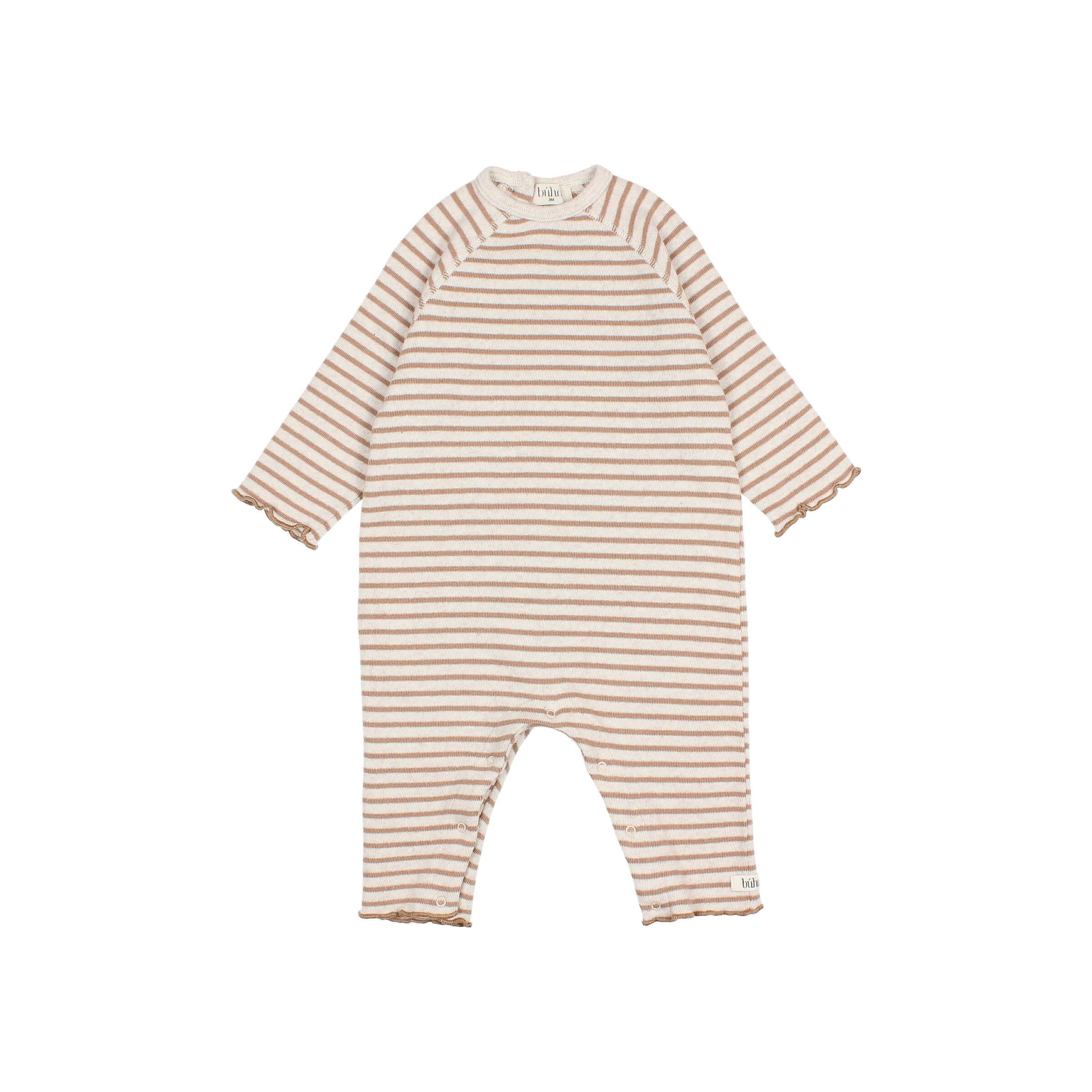Buho Jumpsuit Soft Jersey Stripes Ivory