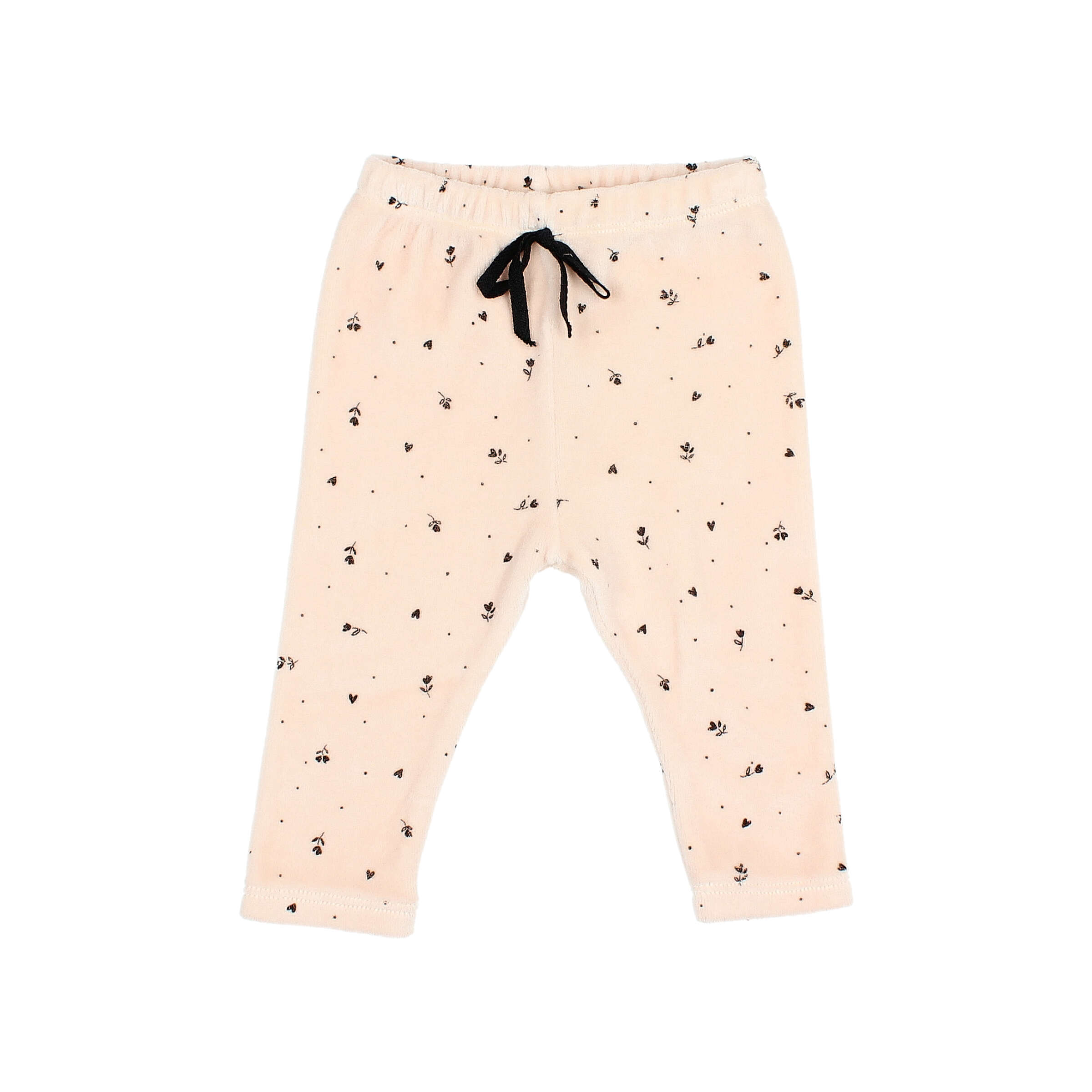 BUHO / baby / velvet cuore leggings / cream pink - 18 M