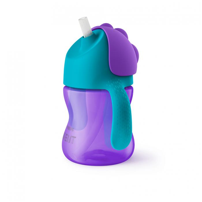 Philips Avent Drinkbeker met Rietje 200 ml Girl Paars
