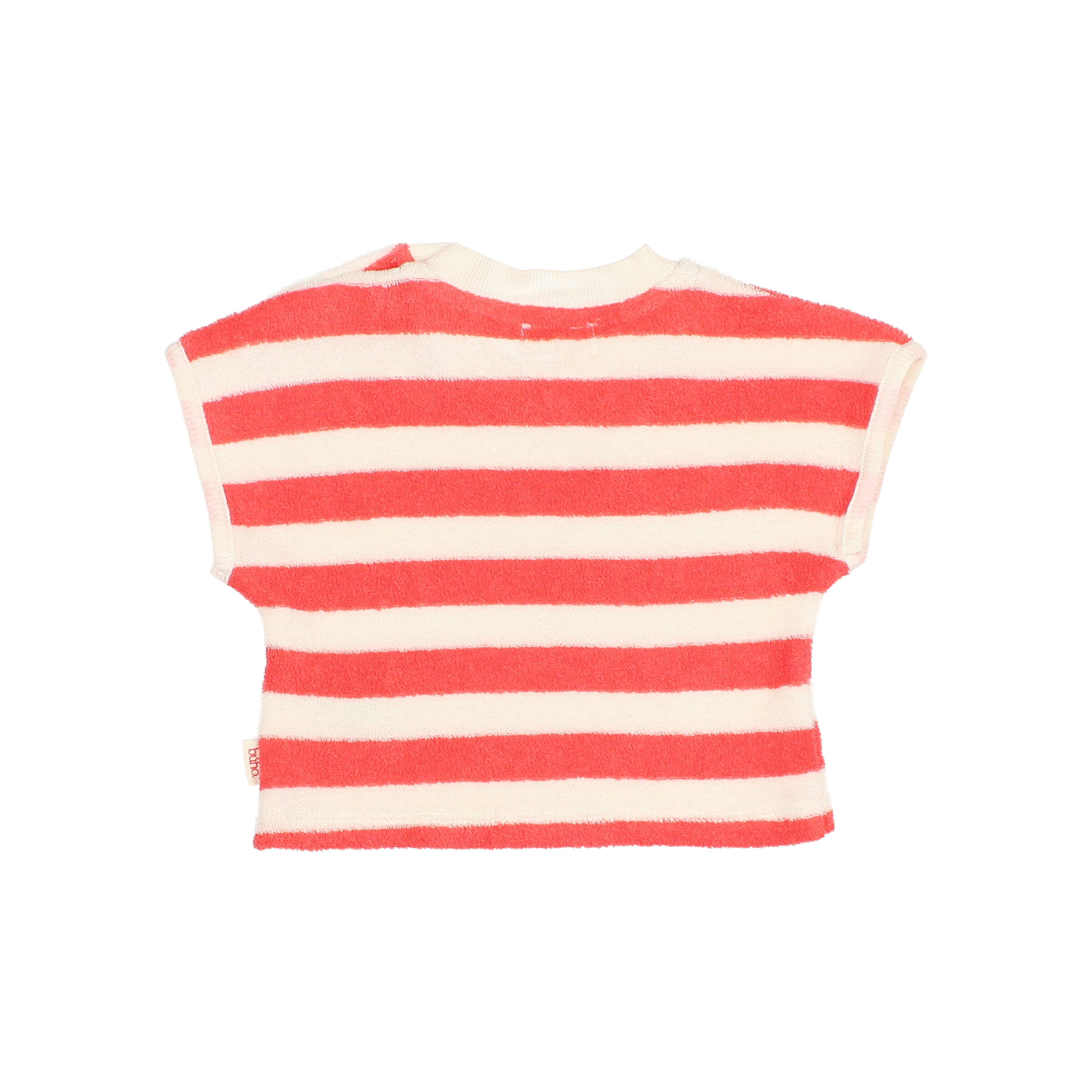 Buho Baby Short Terry Stripes Coral