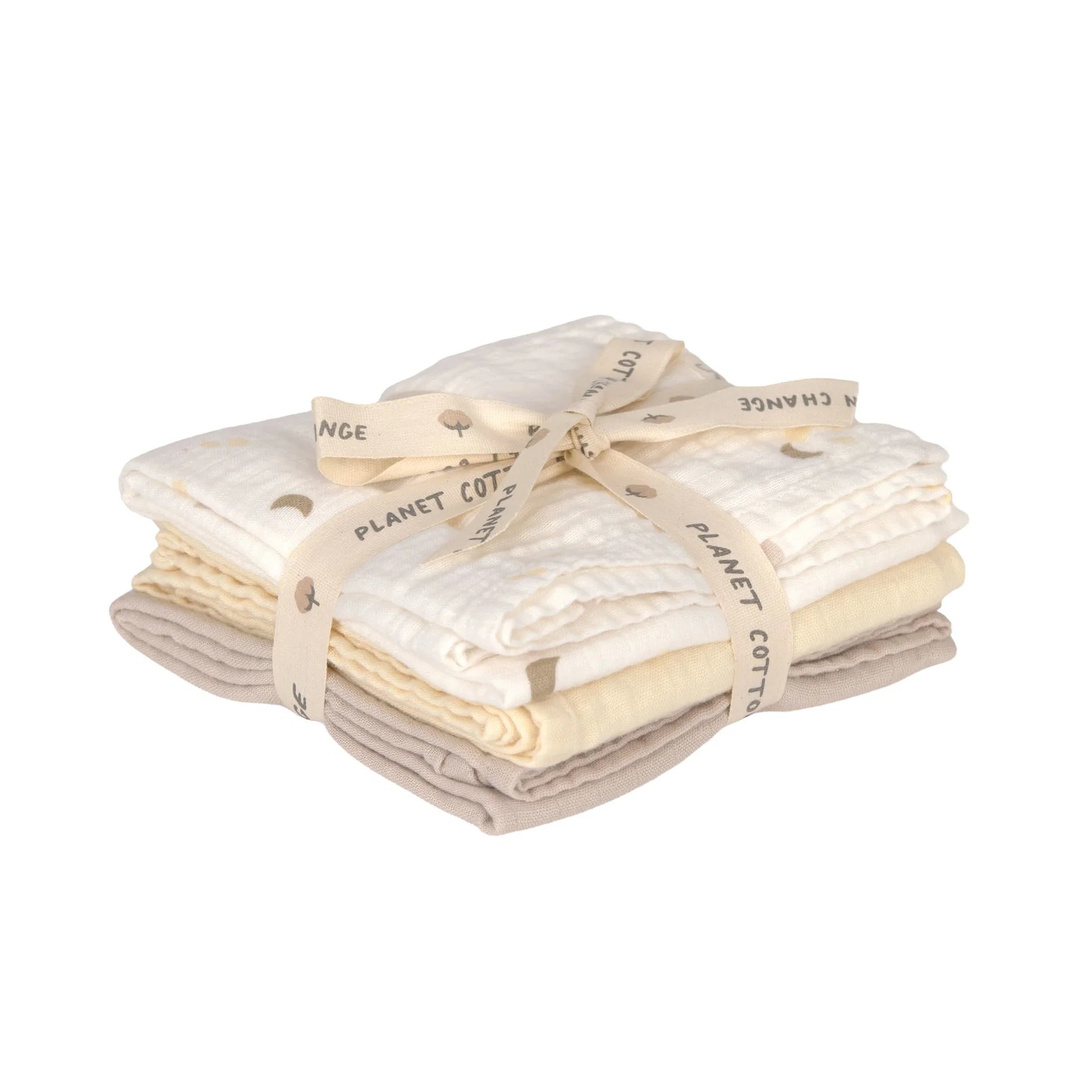 Lässig Tetradoek Cozy Loved Ones Pastel Yellow 60x60 cm - 3 stuks