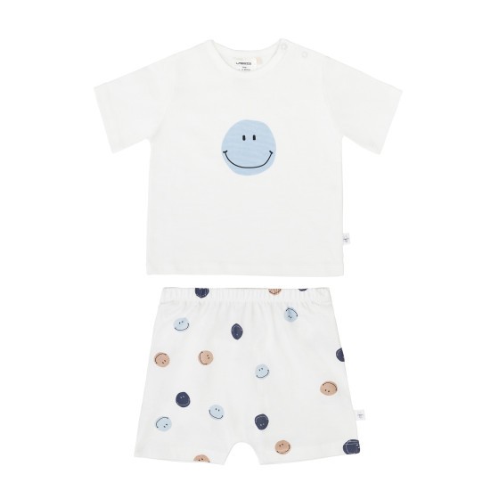 Lässig Kids Pyjama Km Smile Milky - 2 Y