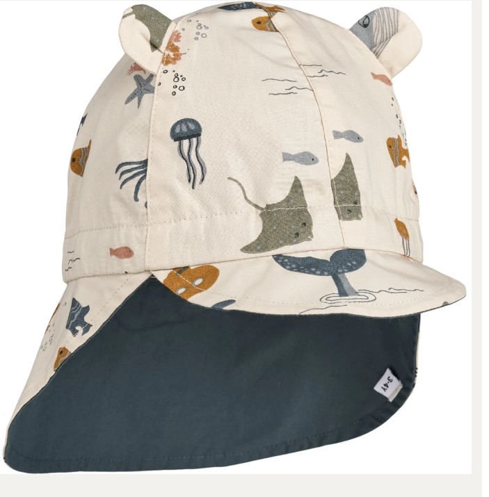 Liewood /  Gorm zonnehoedje / stripes multi - 0 M