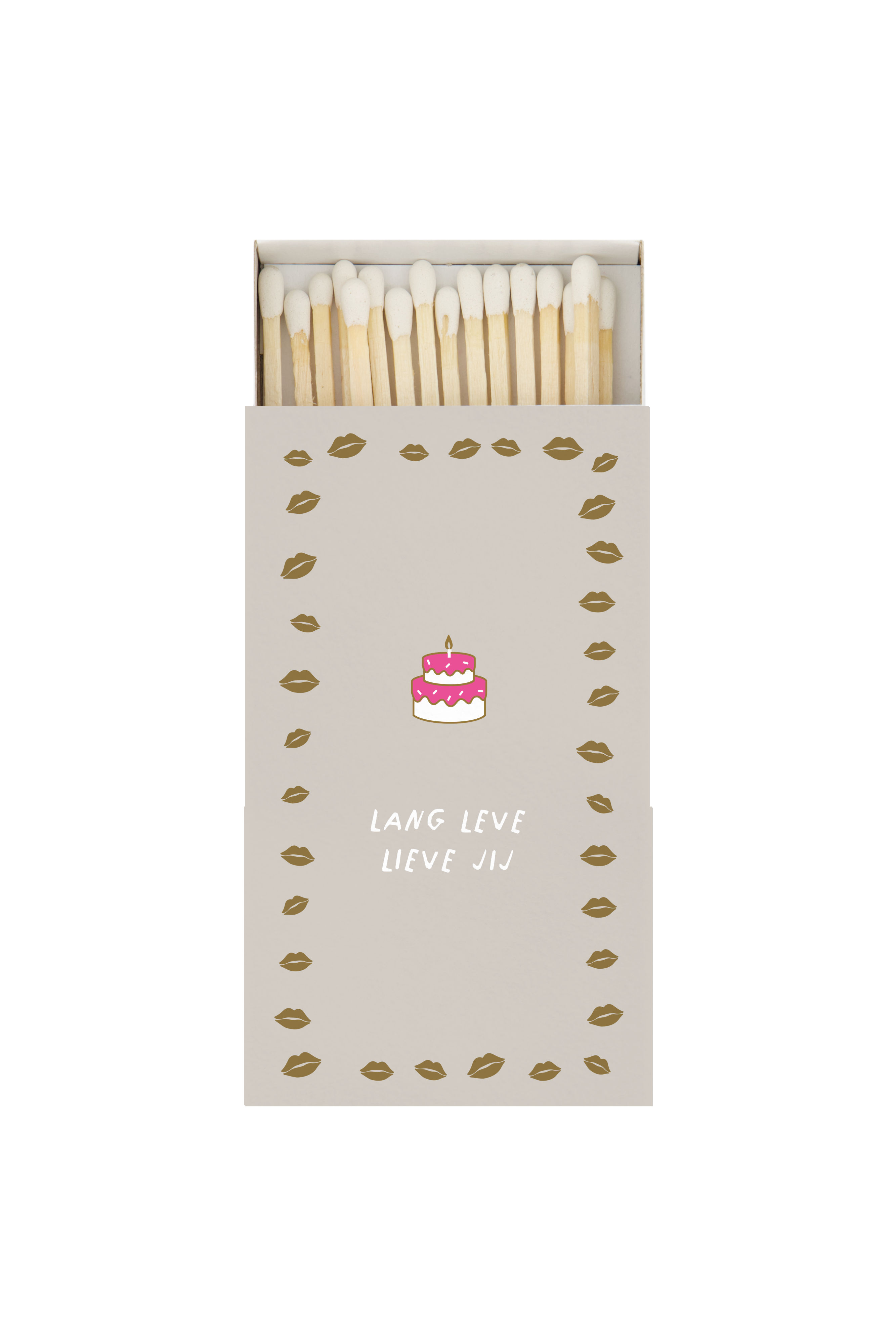 Zusss Lucifers Lang Leve Zand-Roze 10x1x6 cm