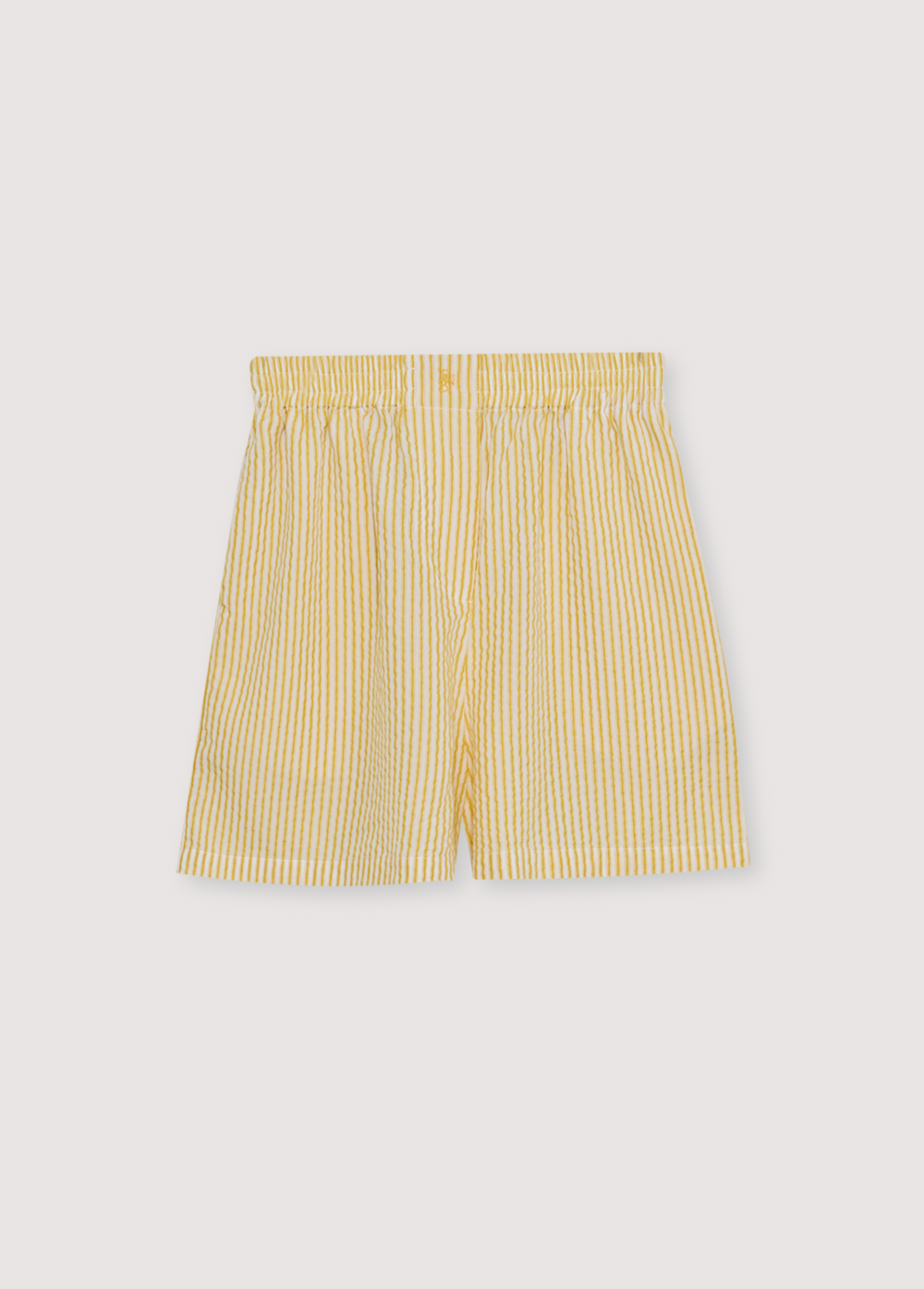 The New Society Short Alheli Mimosa Yellow Stripes