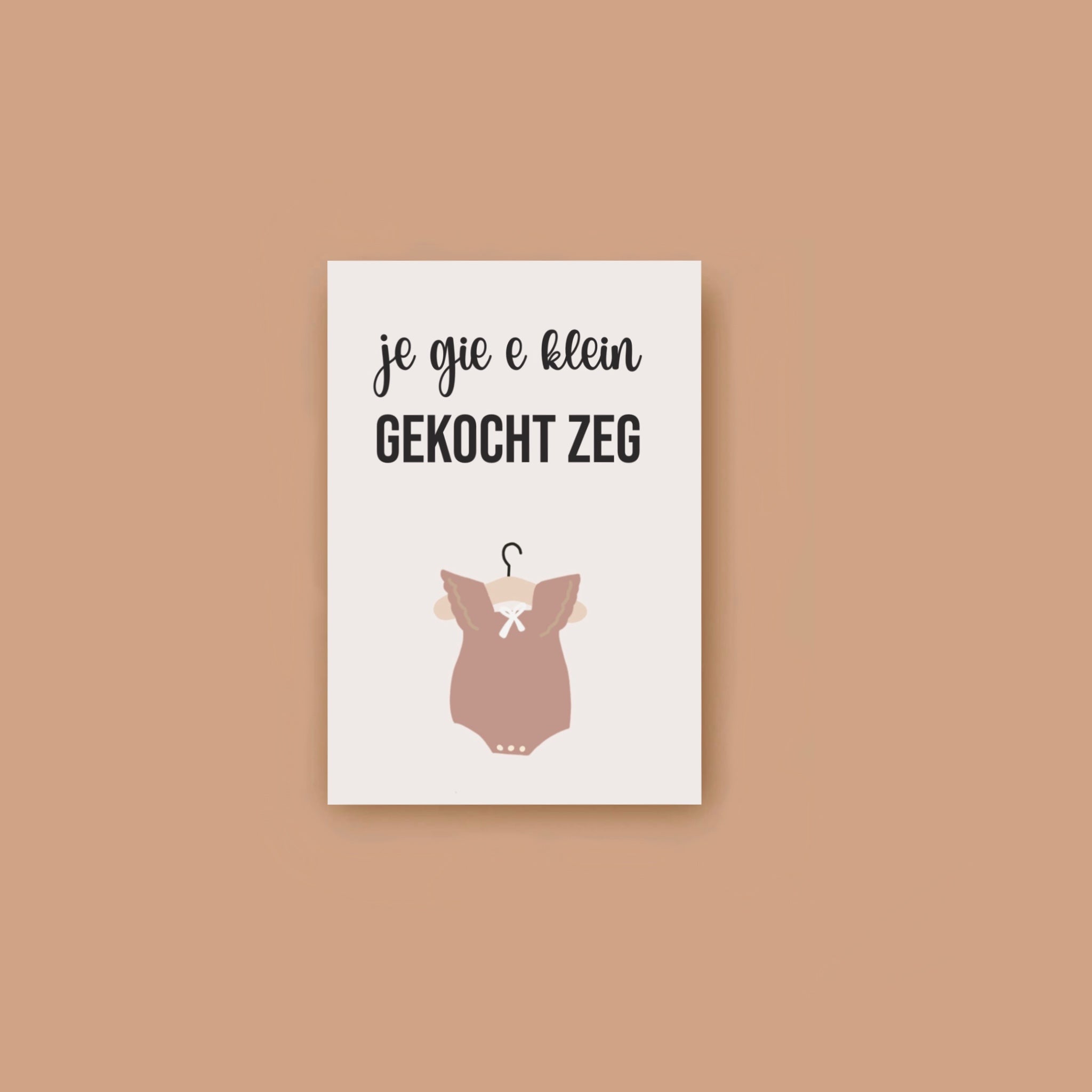 Moomade Wenskaart Je Gie e Klein Gekocht Zeg
