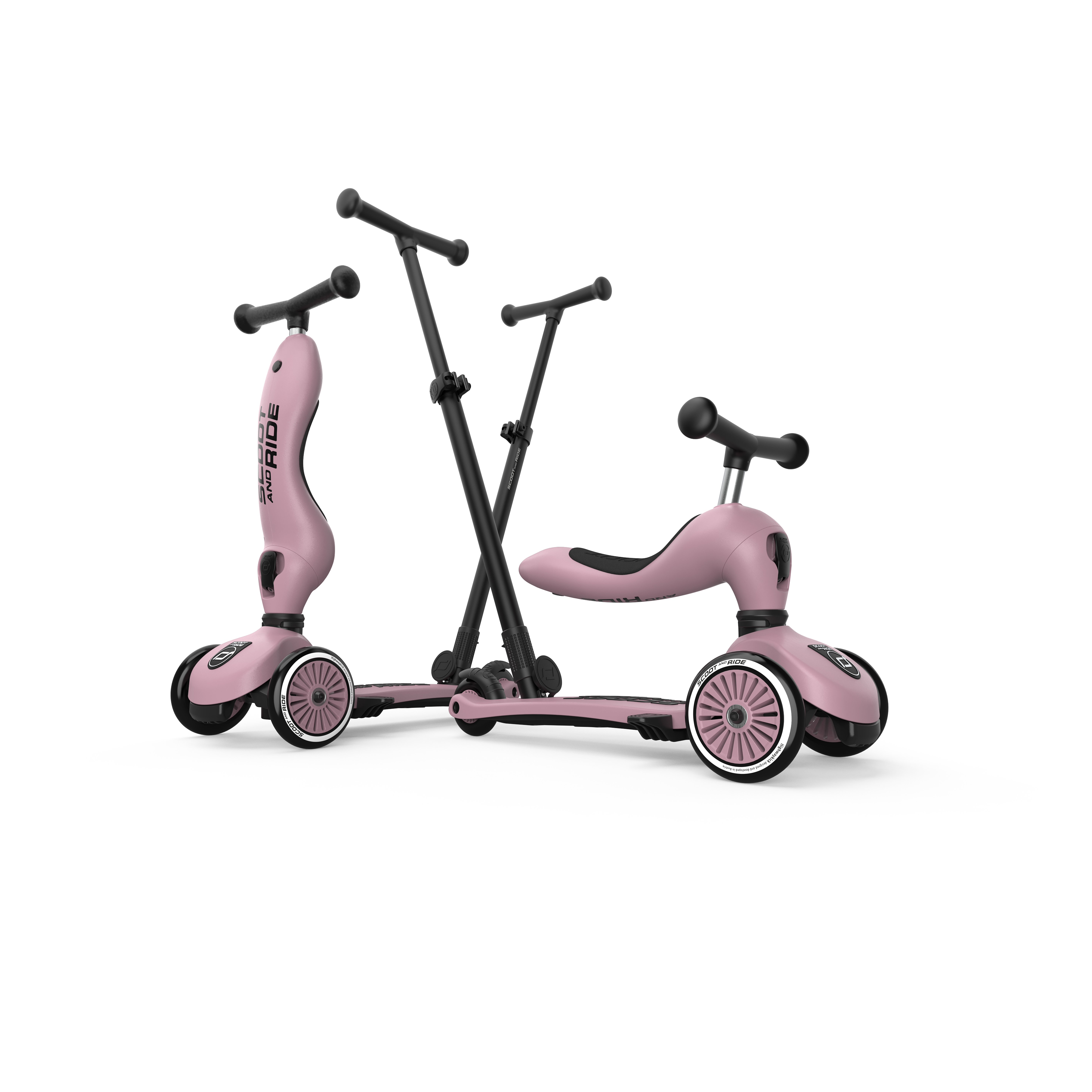 Scoot and Ride Highwaykick 1 Loopfiets-Step in 1 Push and Go Wildberry