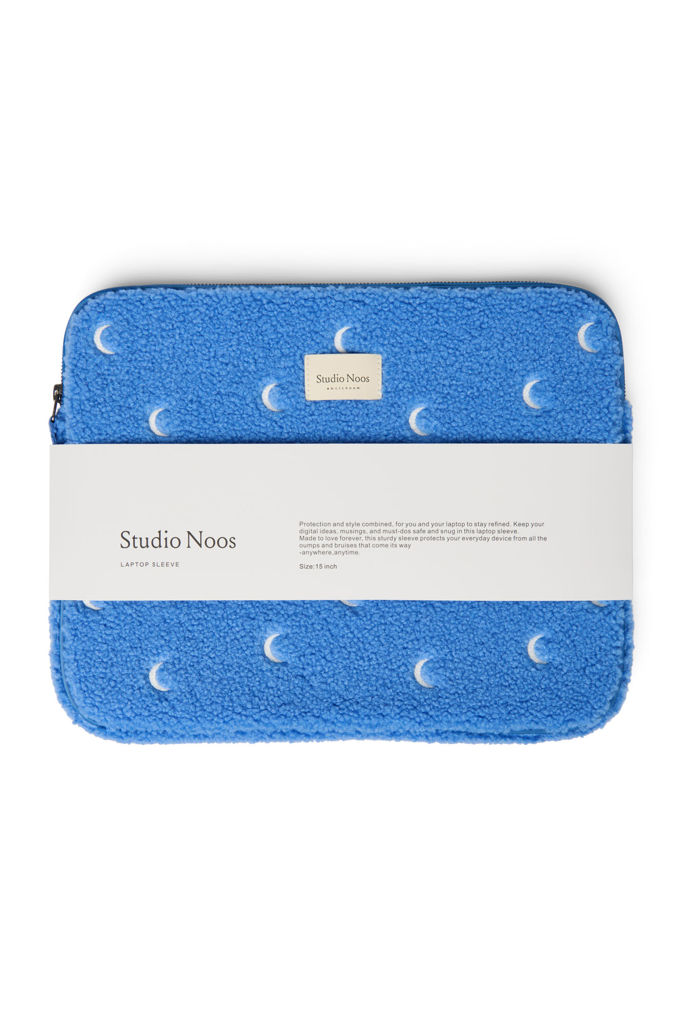 Studio Noos Laptop Sleeve Teddy Light Blue Moon 15"