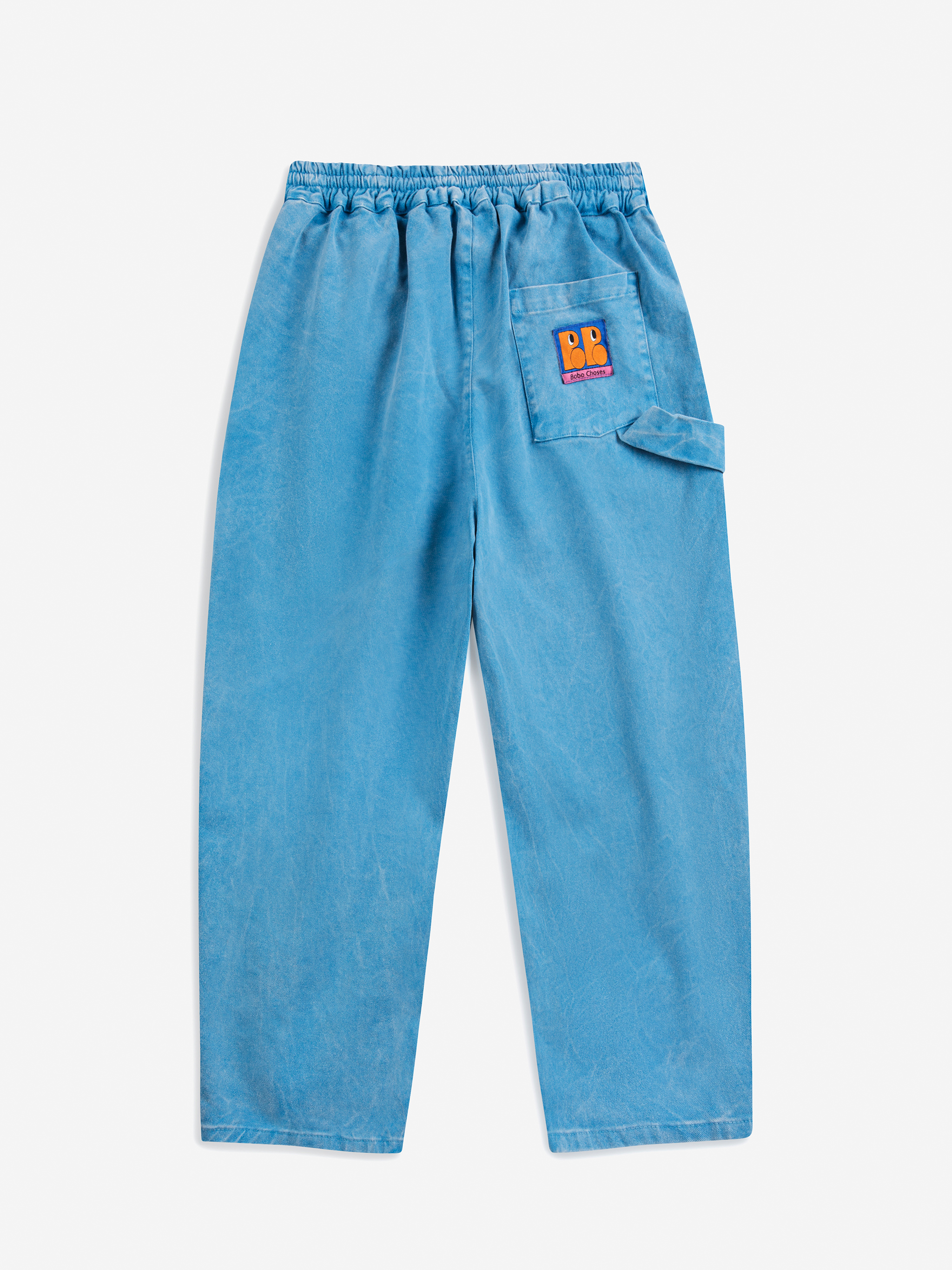 Bobo Choses Kids Broek Tag Woven Lichtblauw