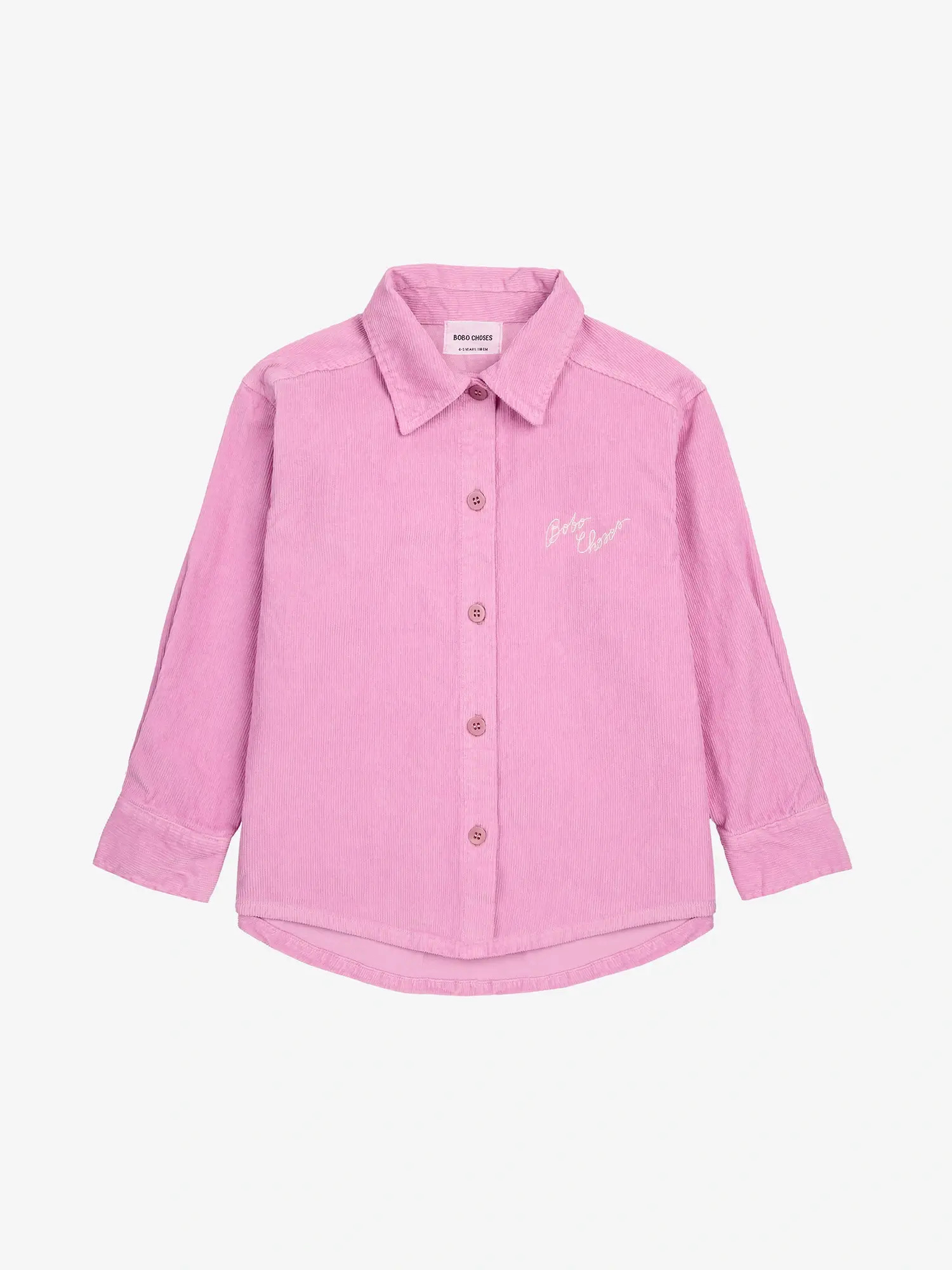 Bobo Choses / kids / shirt / embroiderey corduroy