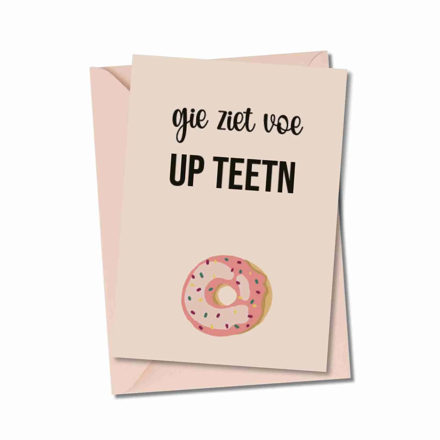 Moomade Wenskaart Gie Zie Voe Up Teetn