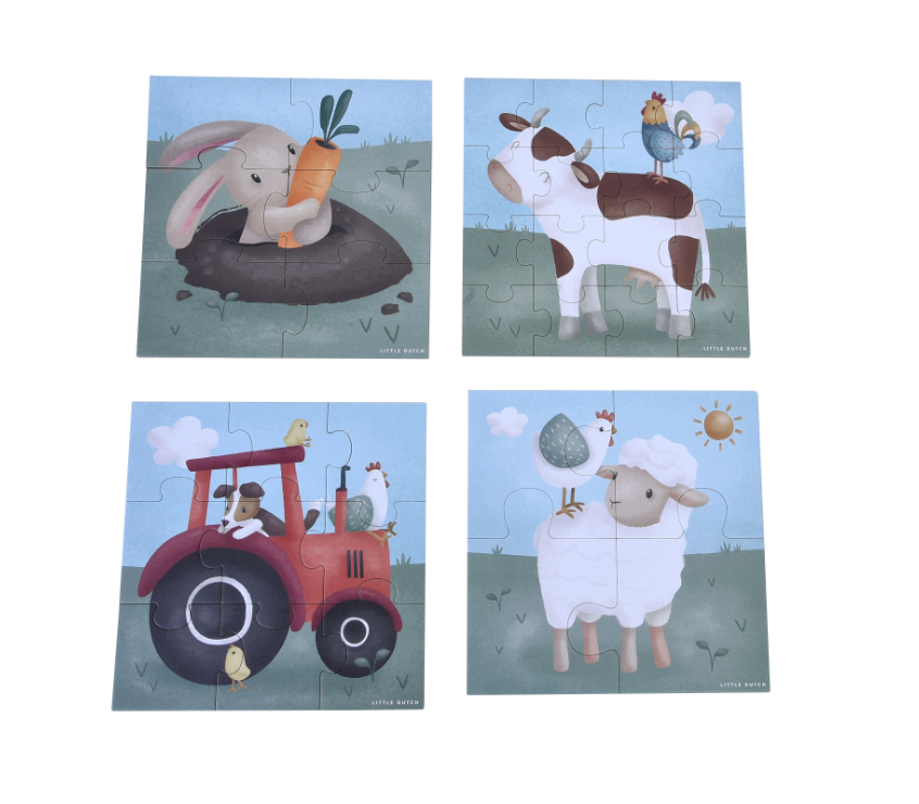 Little Dutch Puzzel Little Farm Boerderij 4in1