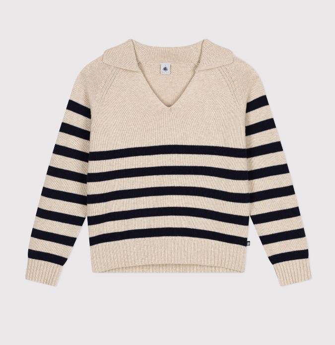 Petit Bateau / Damestrui met strepen / avalanche - blauw