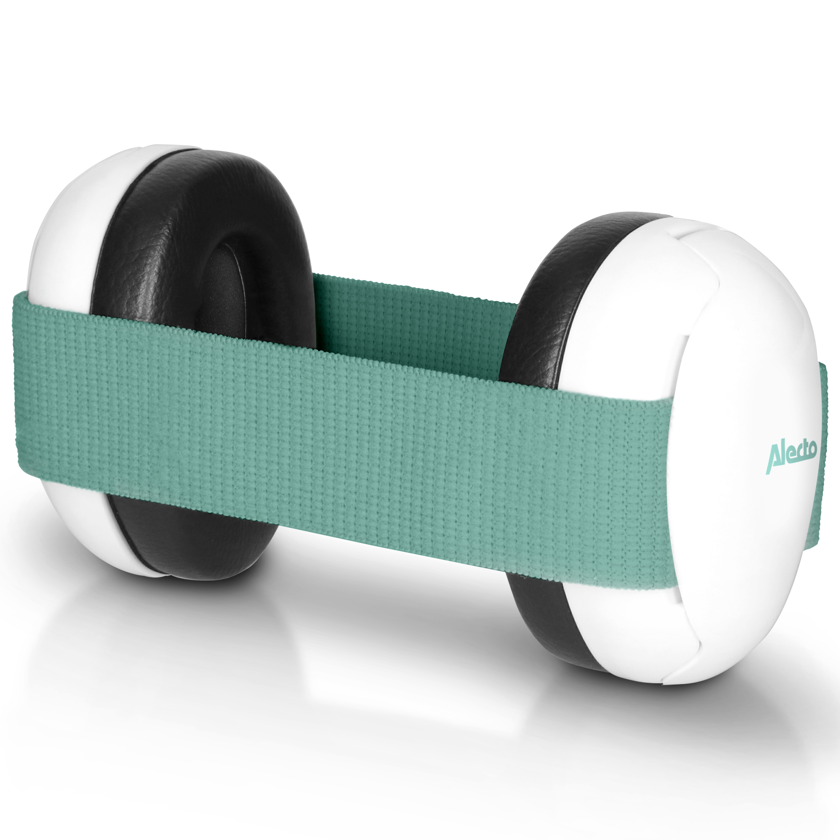 Alecto Gehoorbeschermer Baby - Peuter +6 Maand - Groen-Wit