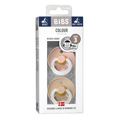 Bibs Fopspeen Latex Ivory-Blush +18 maand - 2 stuks