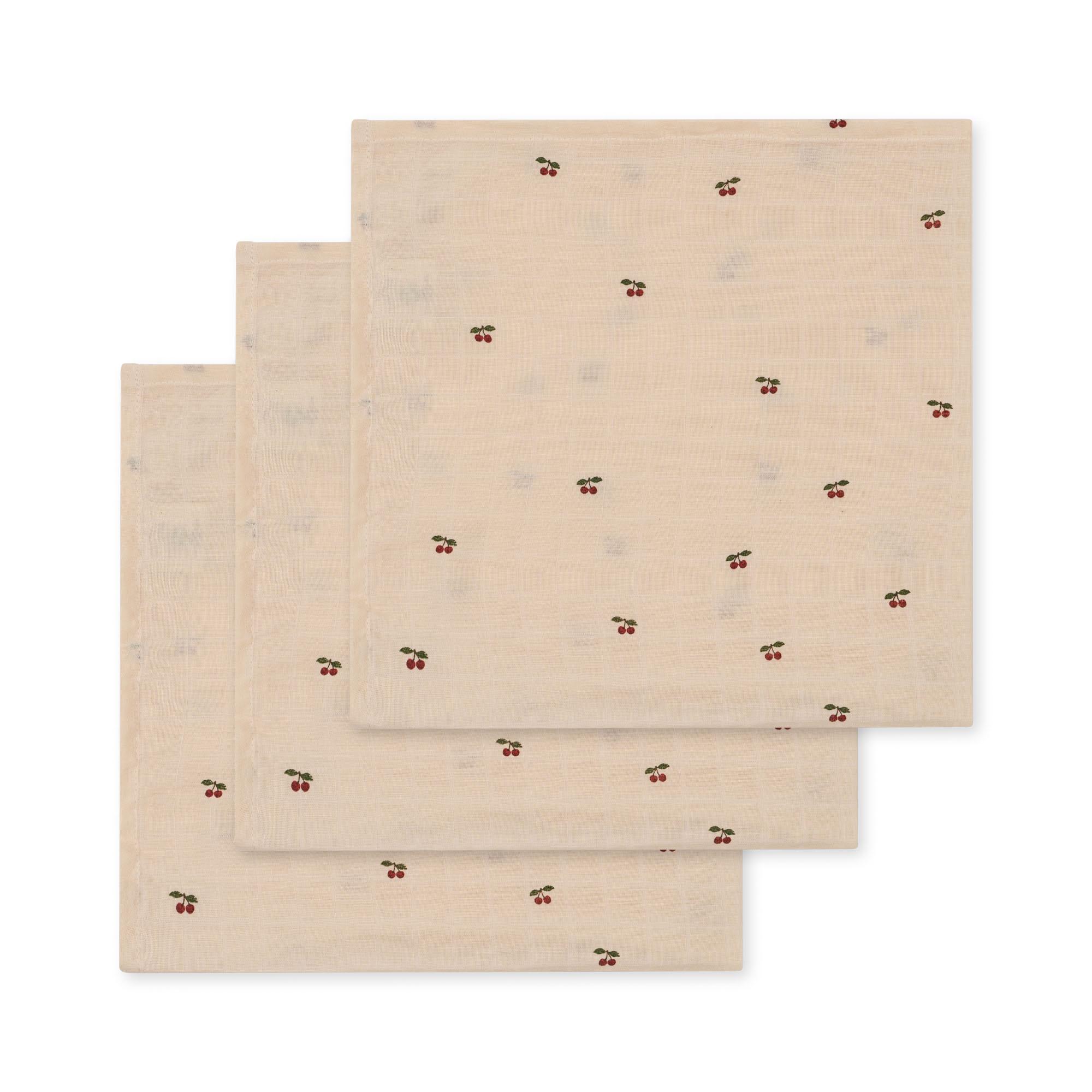 Konges Slojd Muslin Cloth Gots Tetradoeken Cherry - 3 stuks