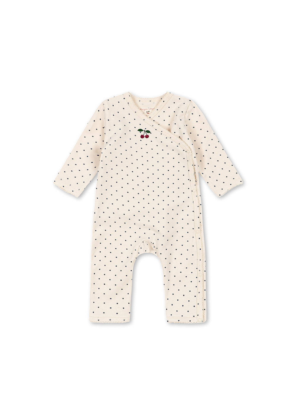 Konges Slojd Newborn Onesie Lm Basic Gots Blue Dot
