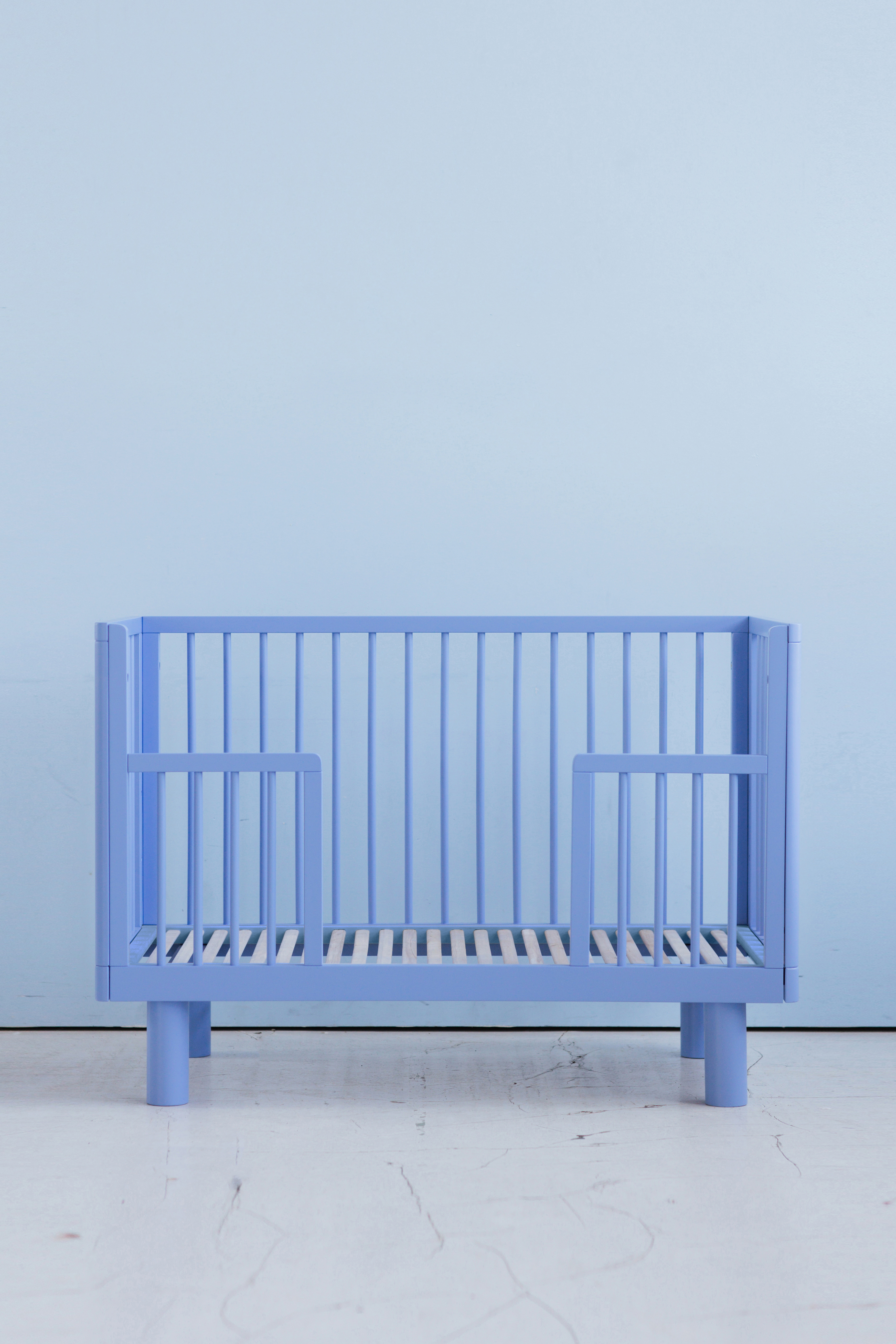 Karl&Fric Bed Nox Cot met Junior Rails Blue 120x60 