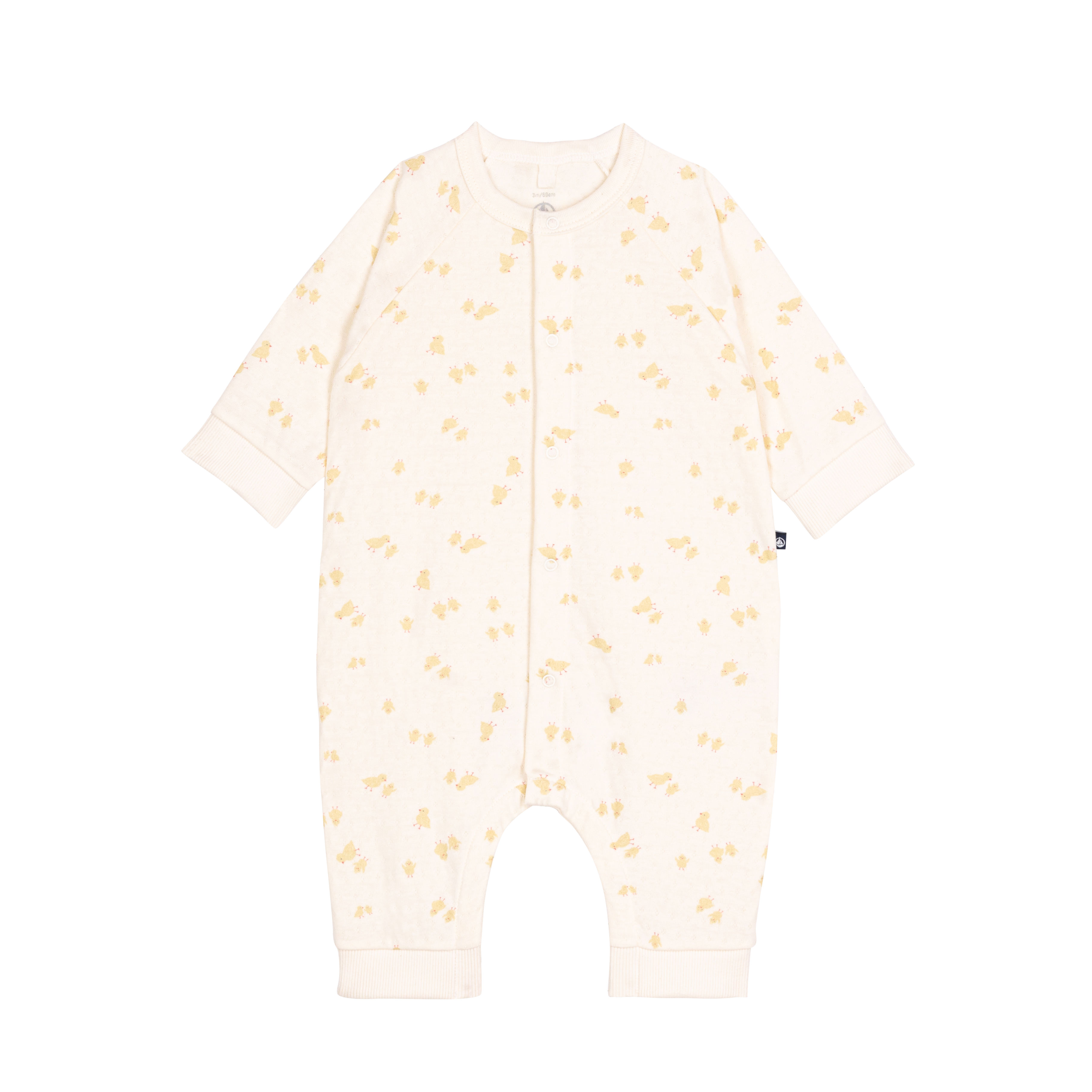 Petit Bateau Playsuit Nb Unisex Kuikenprint