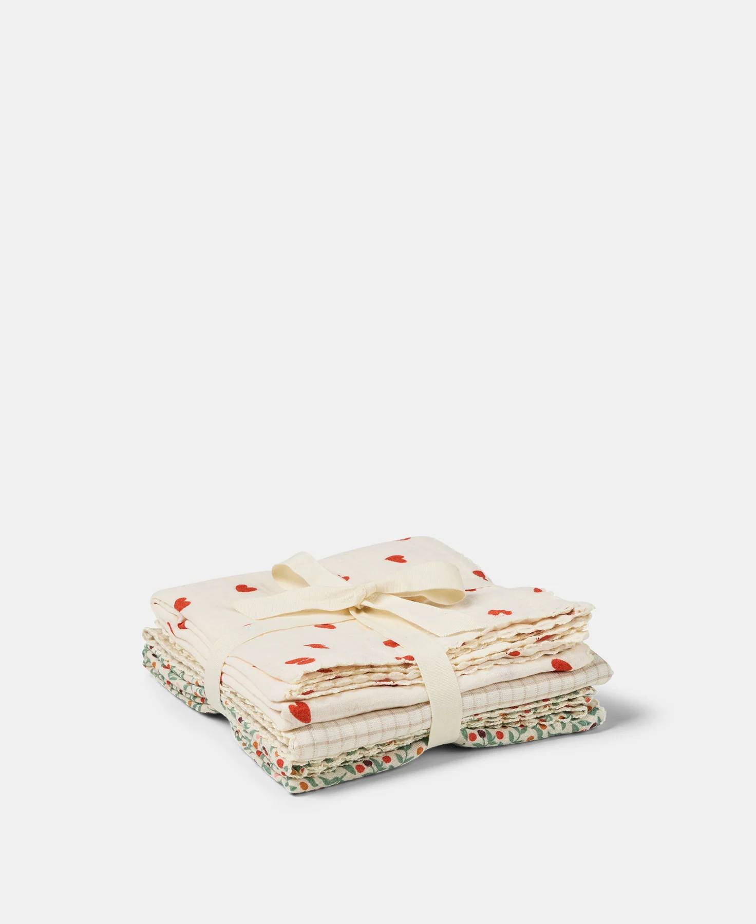 Dear April Tetradoek Mio Mini Check-Little Love-Forest Berries 65x65 cm - 3 stuks