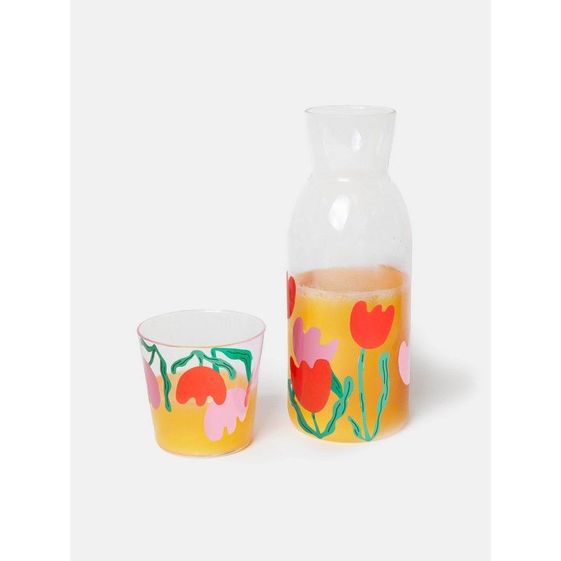 Doiy Waterkan & Glas Set Bloom