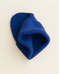 Hvid Beanie Fonzie Cobalt Blue Kids 6-18 m