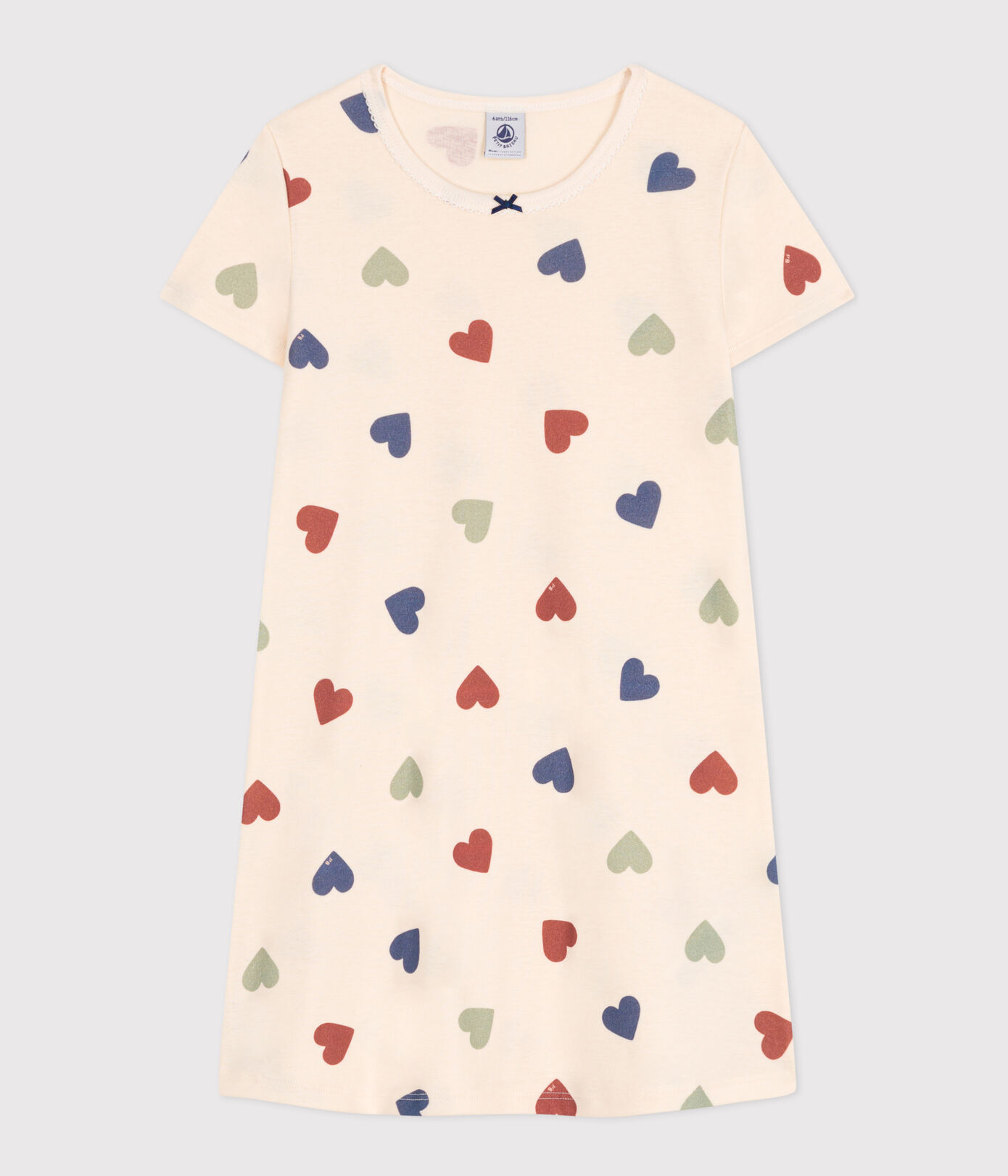 Petit Bateau / slaapkleedje / multicolor hartjes