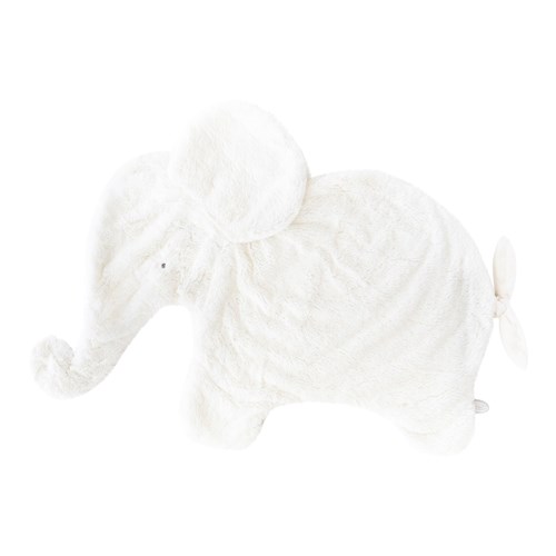 Dimpel Knuffeldeken Moppie Oscar Olifant Wit 82 cm