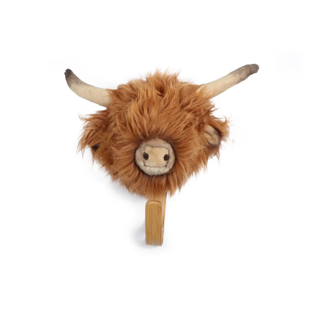 Wild & Soft Kapstok Dierenkop Hoogland Koe