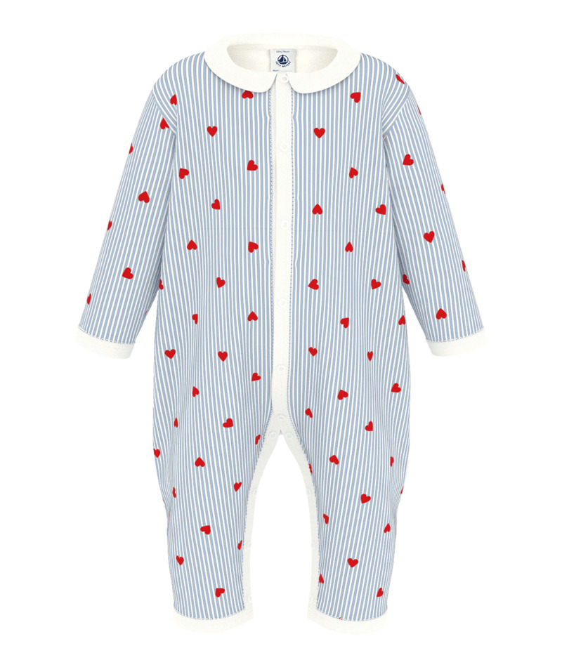 Petit Bateau Baby Pyjama zonder voetjes Marshmellow Multico