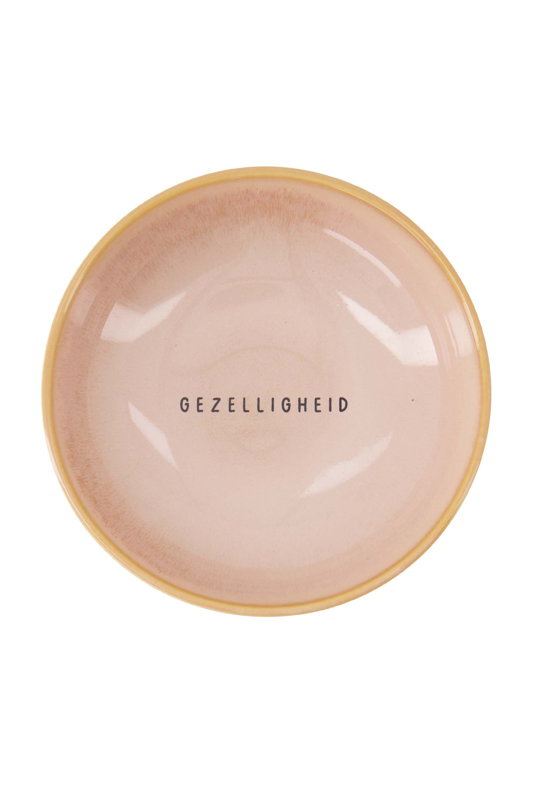 Zusss Serveerschaal Gezelligheid Roze 11x3 cm