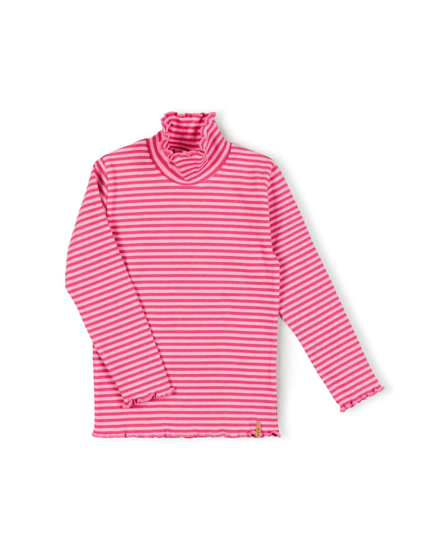 Nixnut Kids T-shirt Lm Meis Cherry Stripe