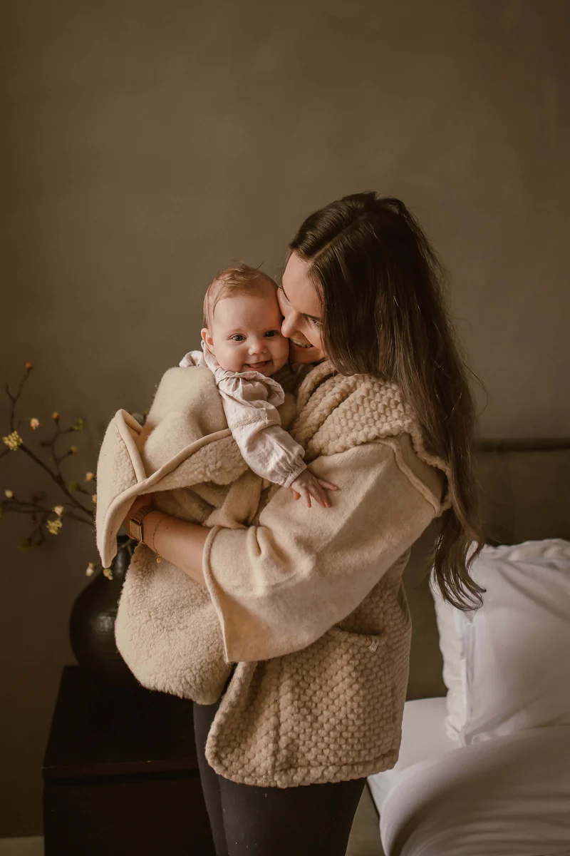 Kico Label Wikkeldeken Merinowol Naturel 90x90 cm